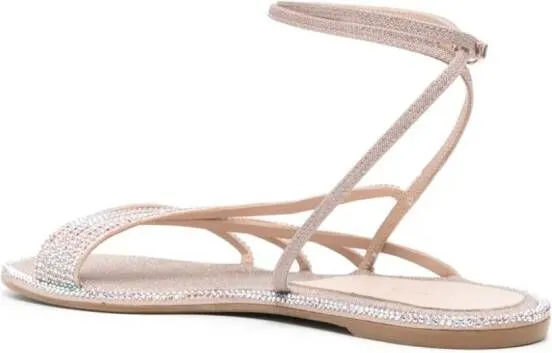 Le Silla Scarlet crystal-embellished sandals Neutrals