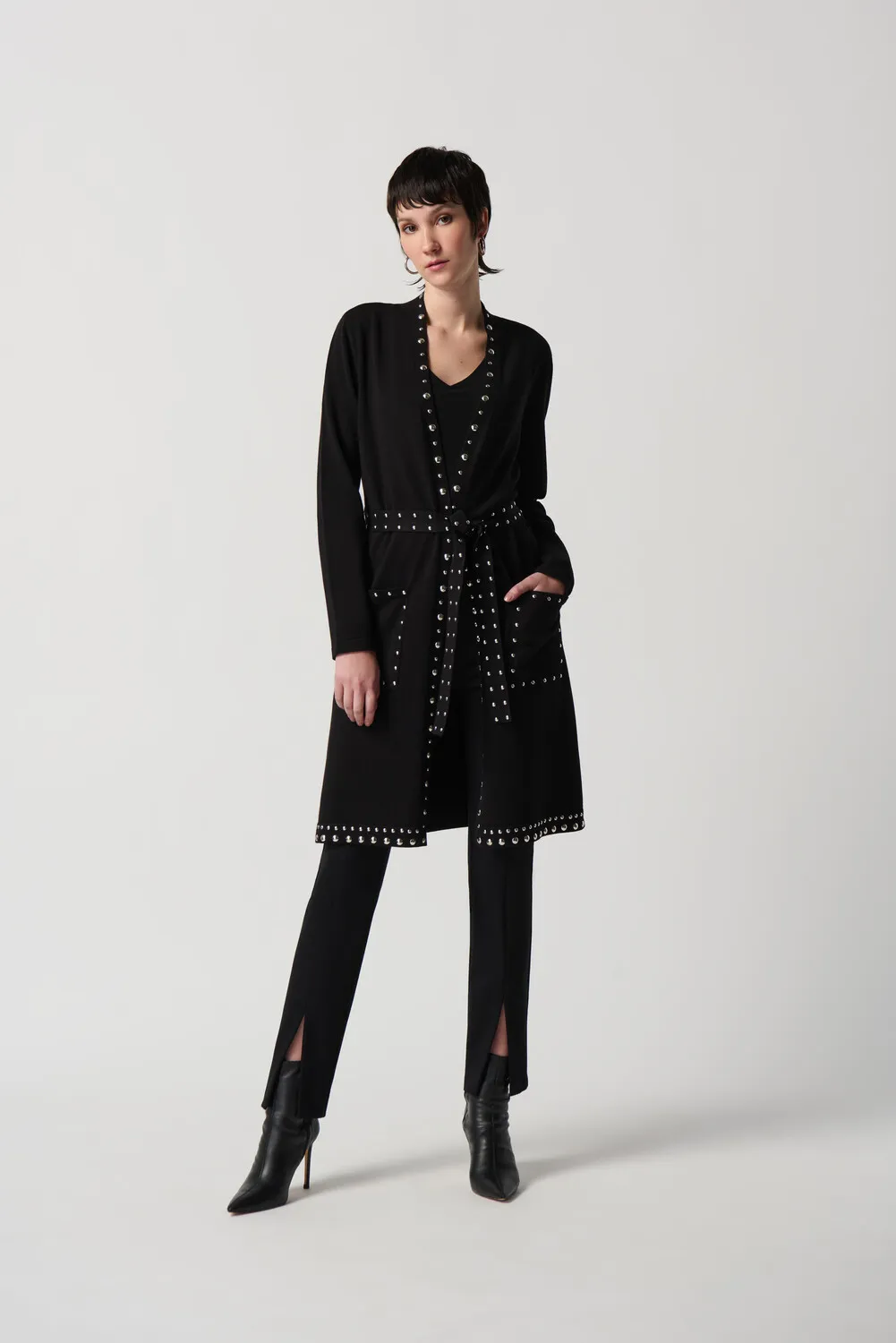 Long Coat With Studs Style 234919