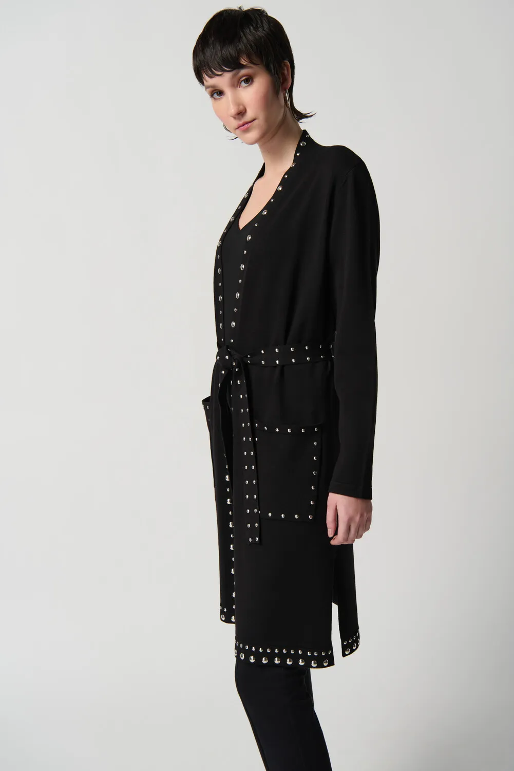 Long Coat With Studs Style 234919