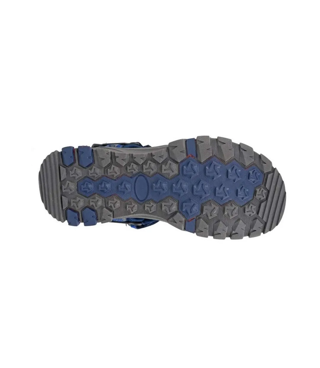 Mens logo sandals navy/grey PDQ