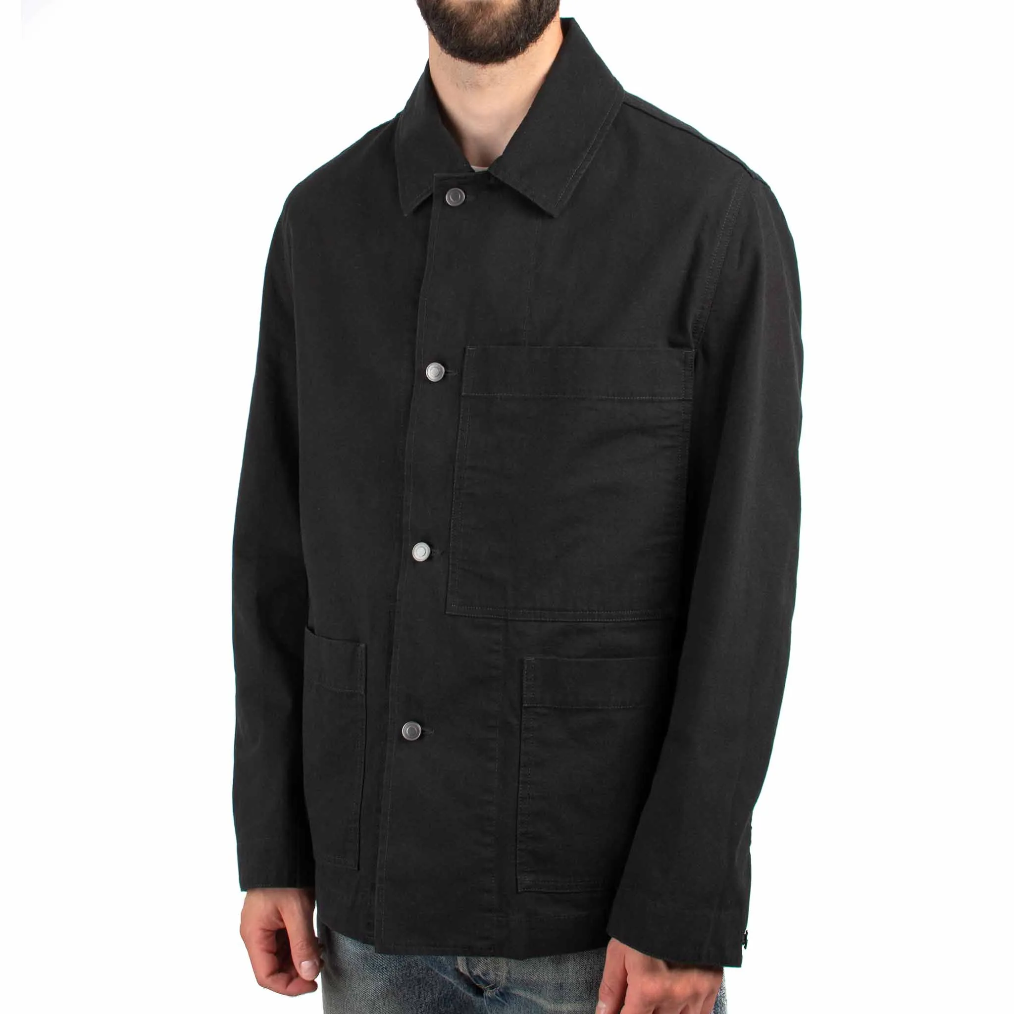 MHL Big Pocket Jacket Compact Cotton Drill Black