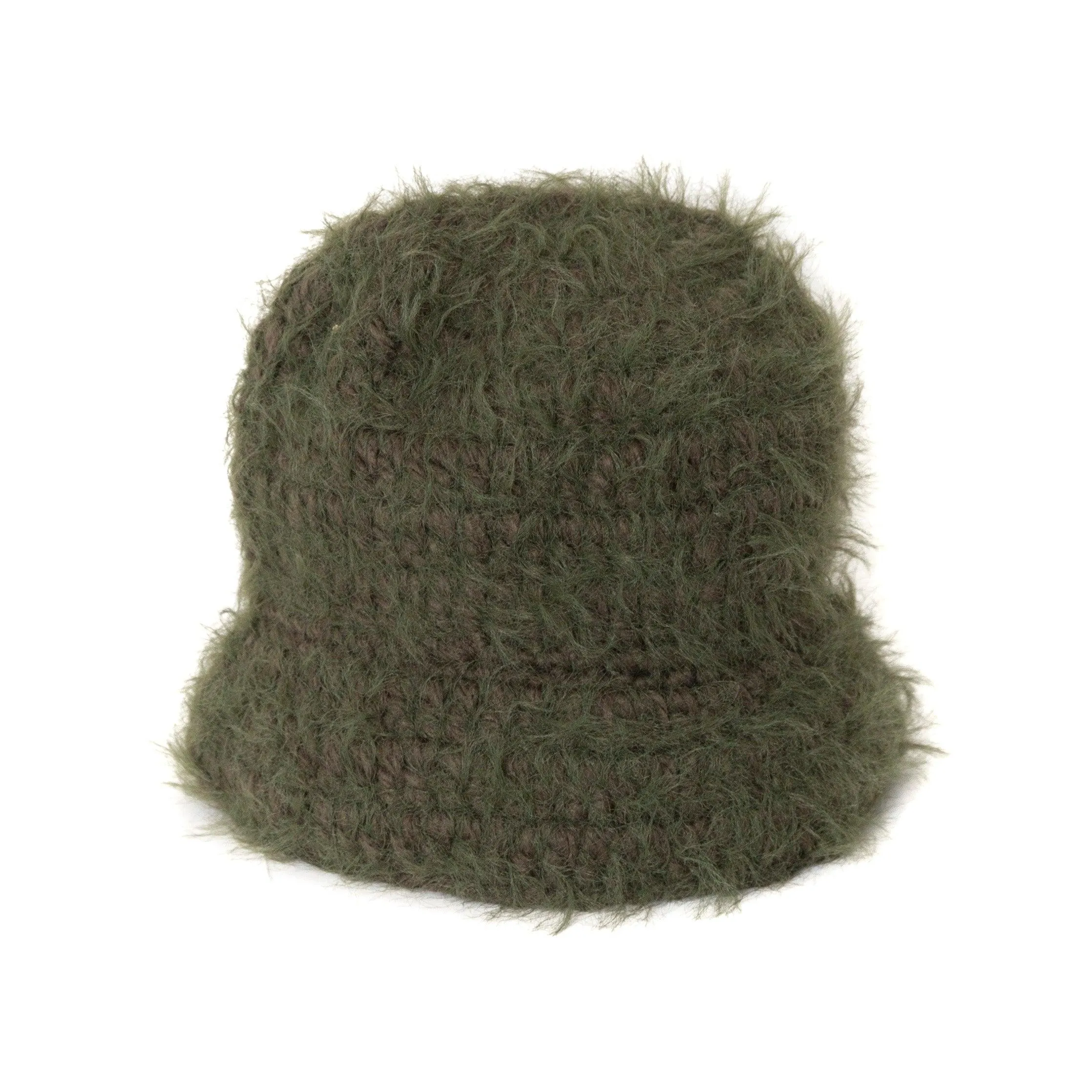 Mohair Forest Green Bucket Hat