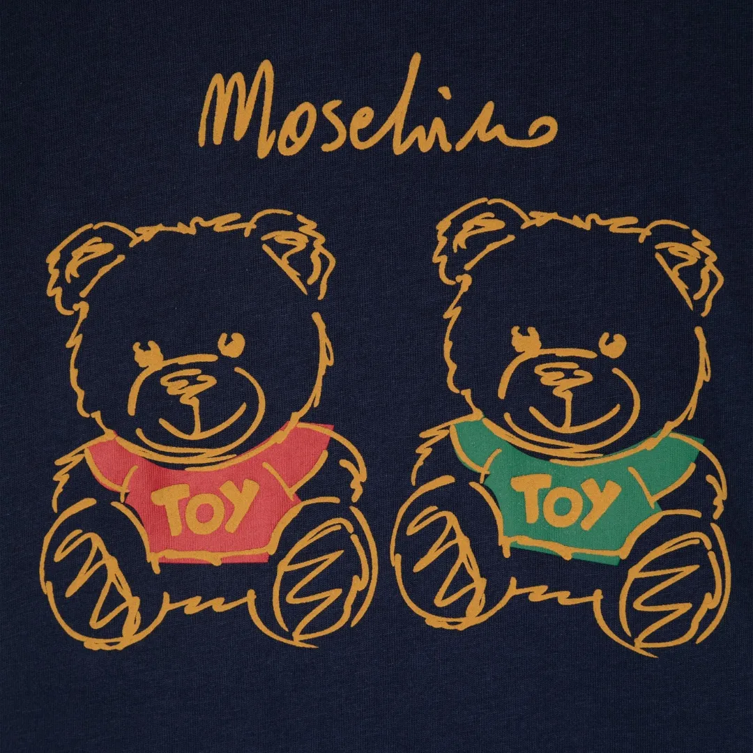 Moschino T-Shirt Twin Bear Black