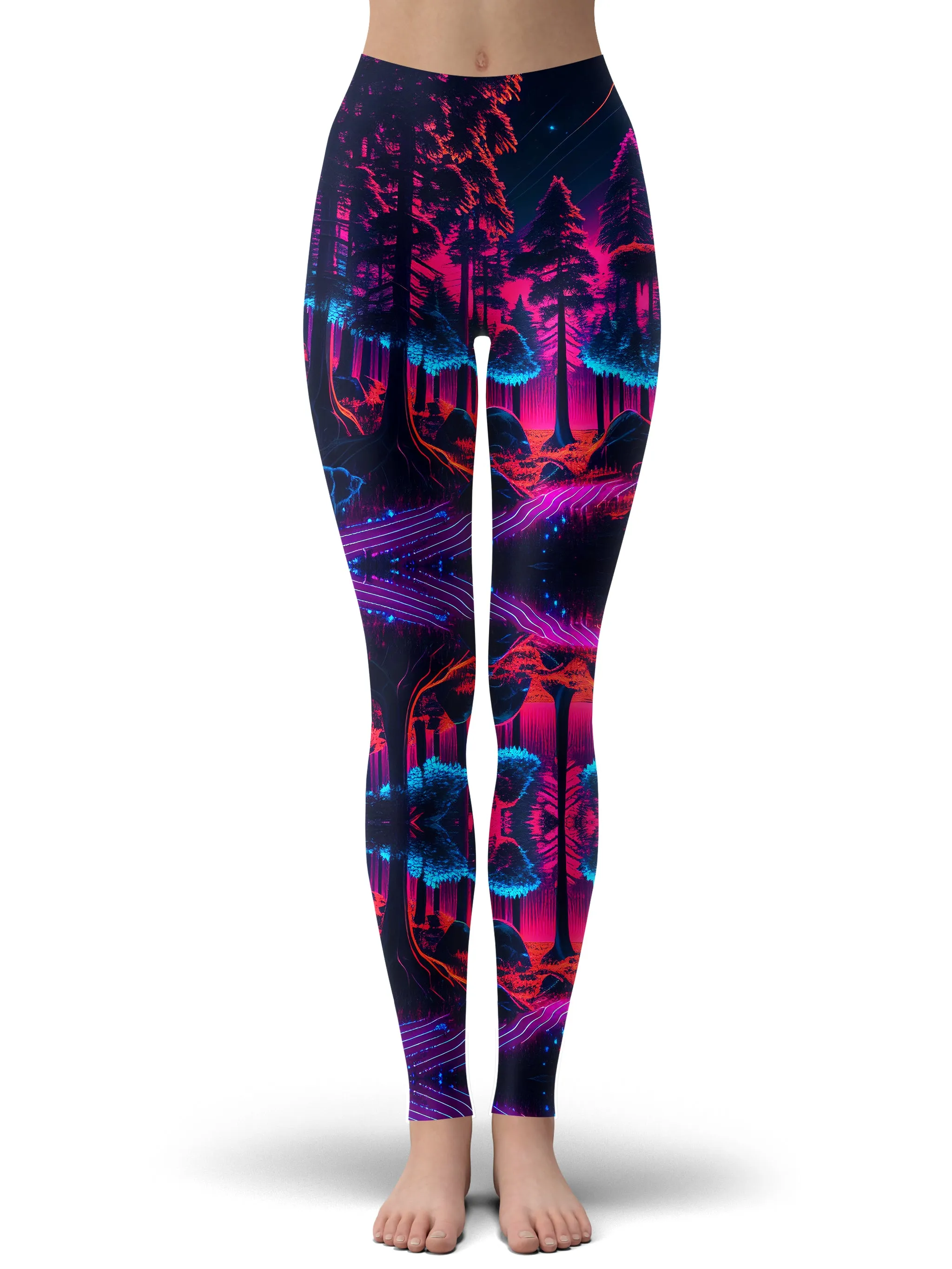 Neon Forest Hoodie and Leggings Combo