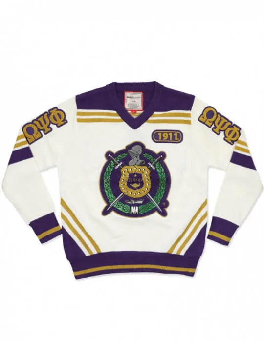 Omega Psi Phi Fraternity- V-Neck Pullover Sweater BBG