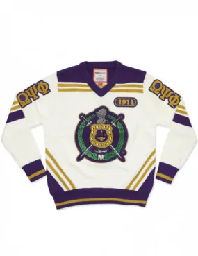 Omega Psi Phi Fraternity- V-Neck Pullover Sweater BBG