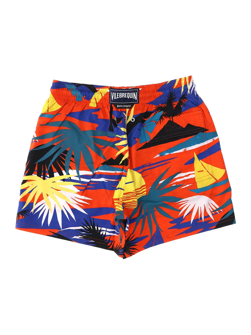 Palm Angels X Vilebrequin Palm Tree Print Swim Shorts