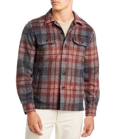 Rails Viggo Cotton Shadow Plaid Shirt Jacket