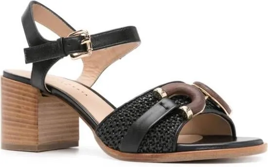 Roberto Festa Alice 70mm leather sandals Black