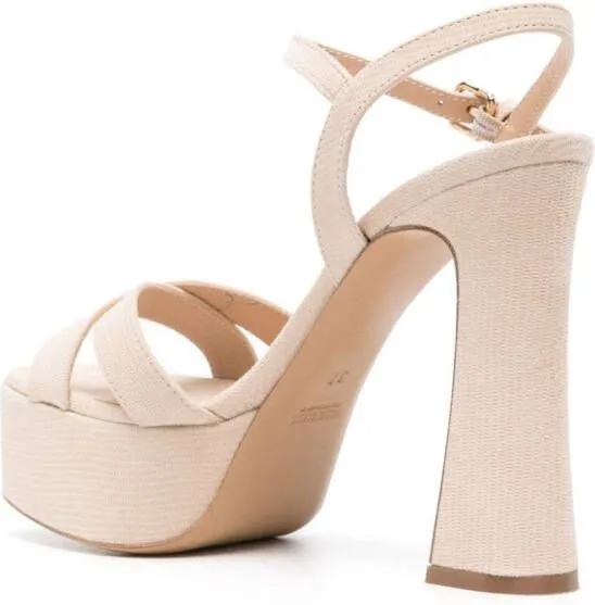 Roberto Festa Trink 130mm suede sandals Neutrals