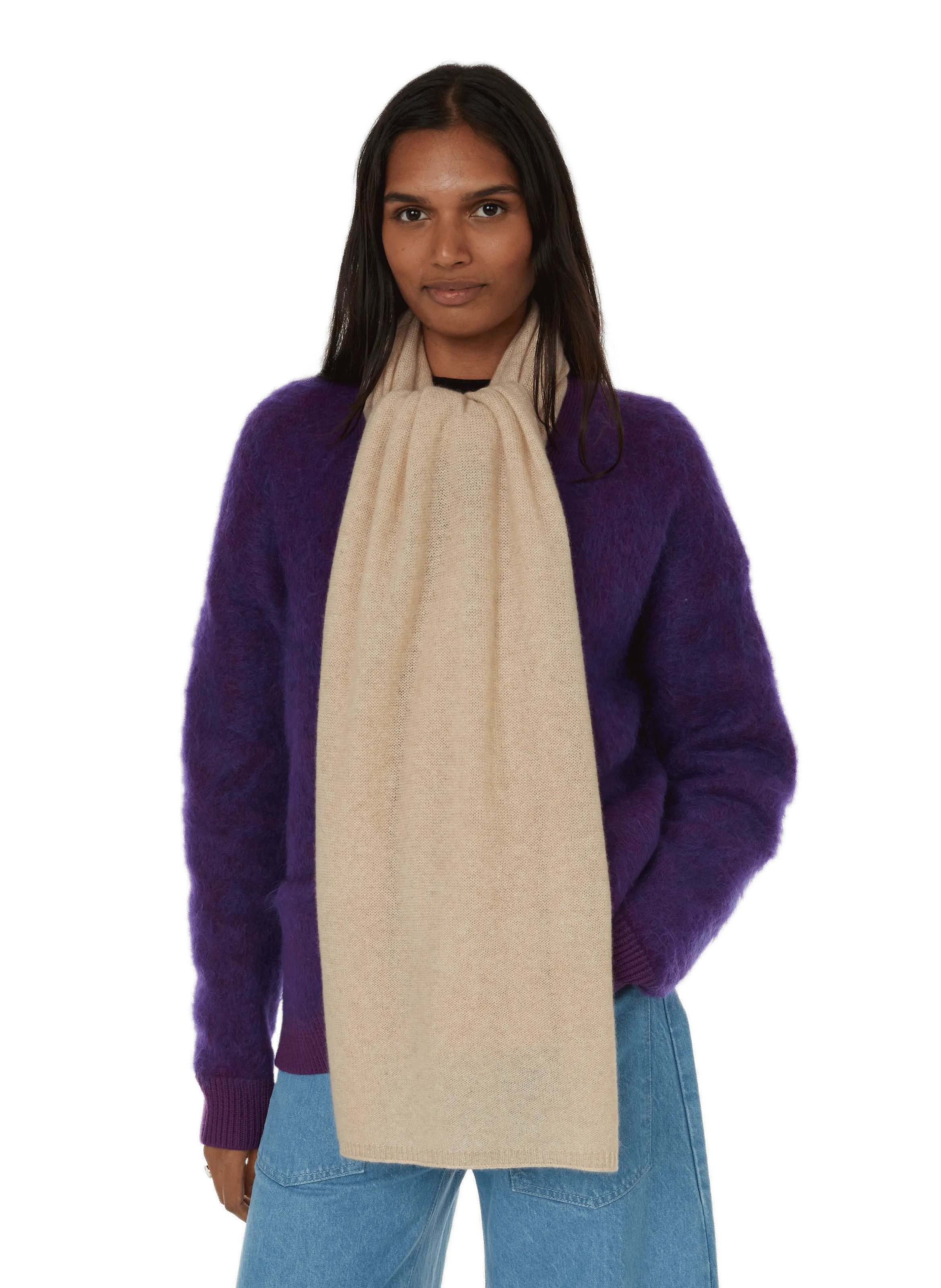 Saison 1865  Cashmere scarf - Beige