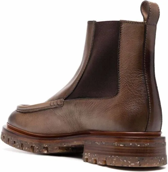 Santoni Beatles chelsea boots Brown