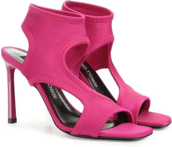 Sergio Rossi Sr Jane 95mm cut-out sandals Pink