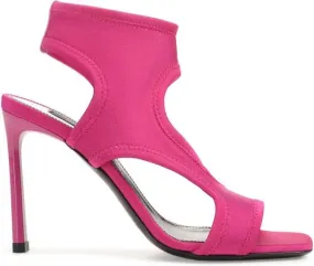 Sergio Rossi Sr Jane 95mm cut-out sandals Pink