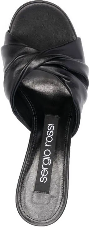 Sergio Rossi twist-detail 90mm sandals Black