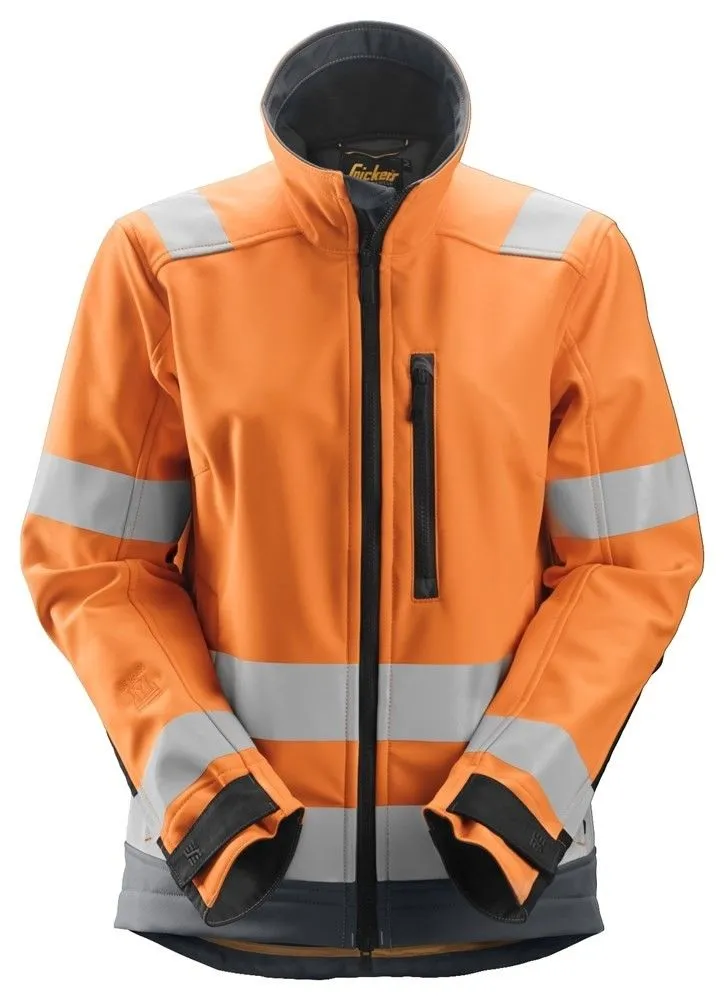 Snickers 1237 AllroundWork, Women's High-Vis Softshell Jacket, Class 2/3 