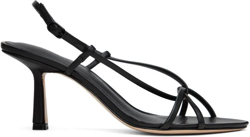 Studio Amelia Black Entwined 70 Heeled Sandals