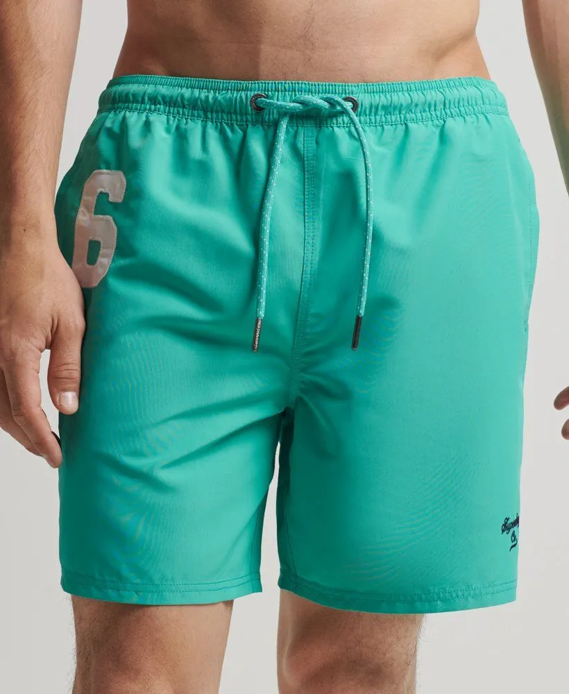 Superdry Print Swim Shorts Tropical Green