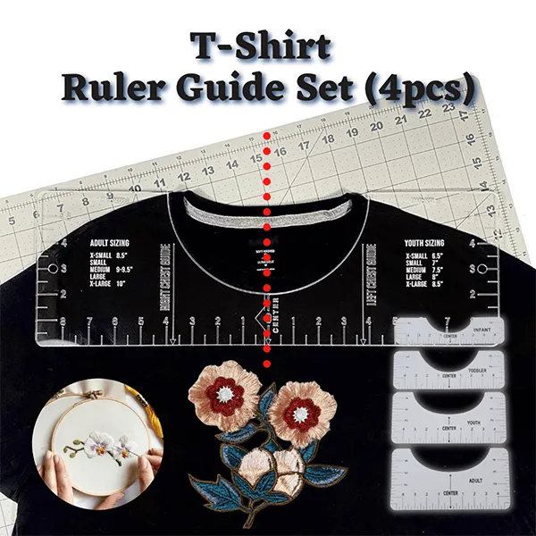 T-Shirt Ruler Guide Set (4pcs)