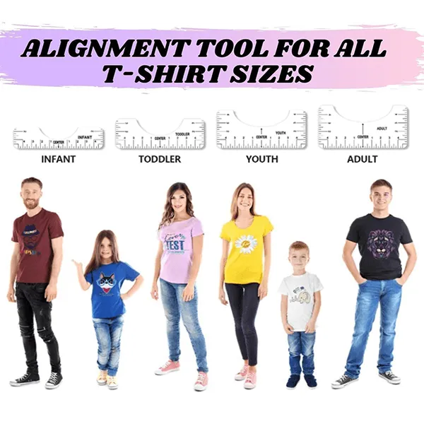 T-Shirt Ruler Guide Set (4pcs)