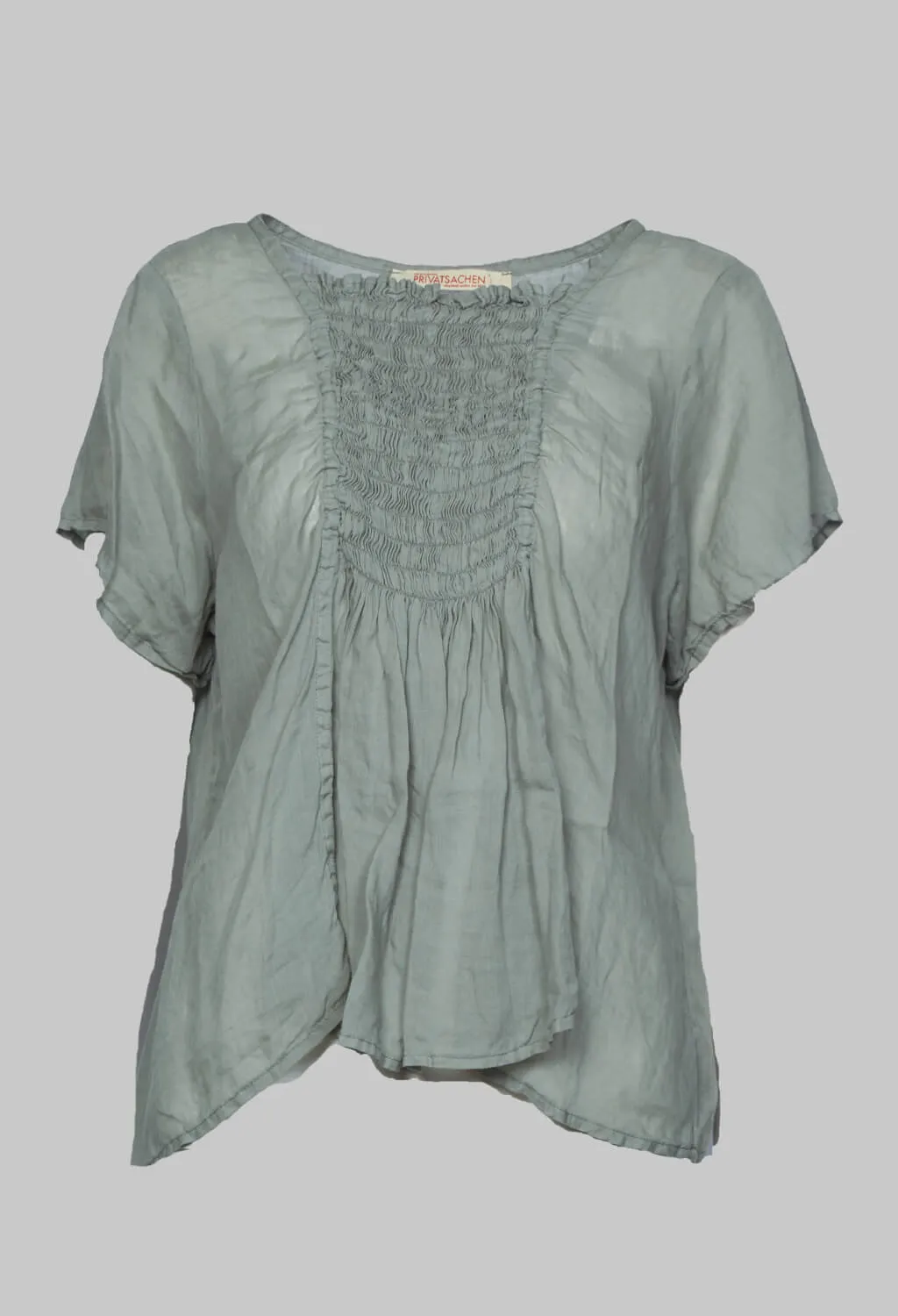 Teileisten Blouse in Salbei Green