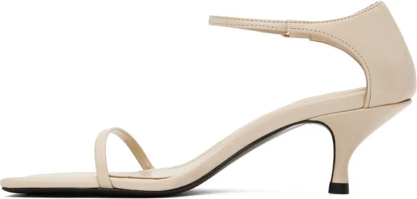 TOTEME Off-White 'The Strappy' Heeled Sandals