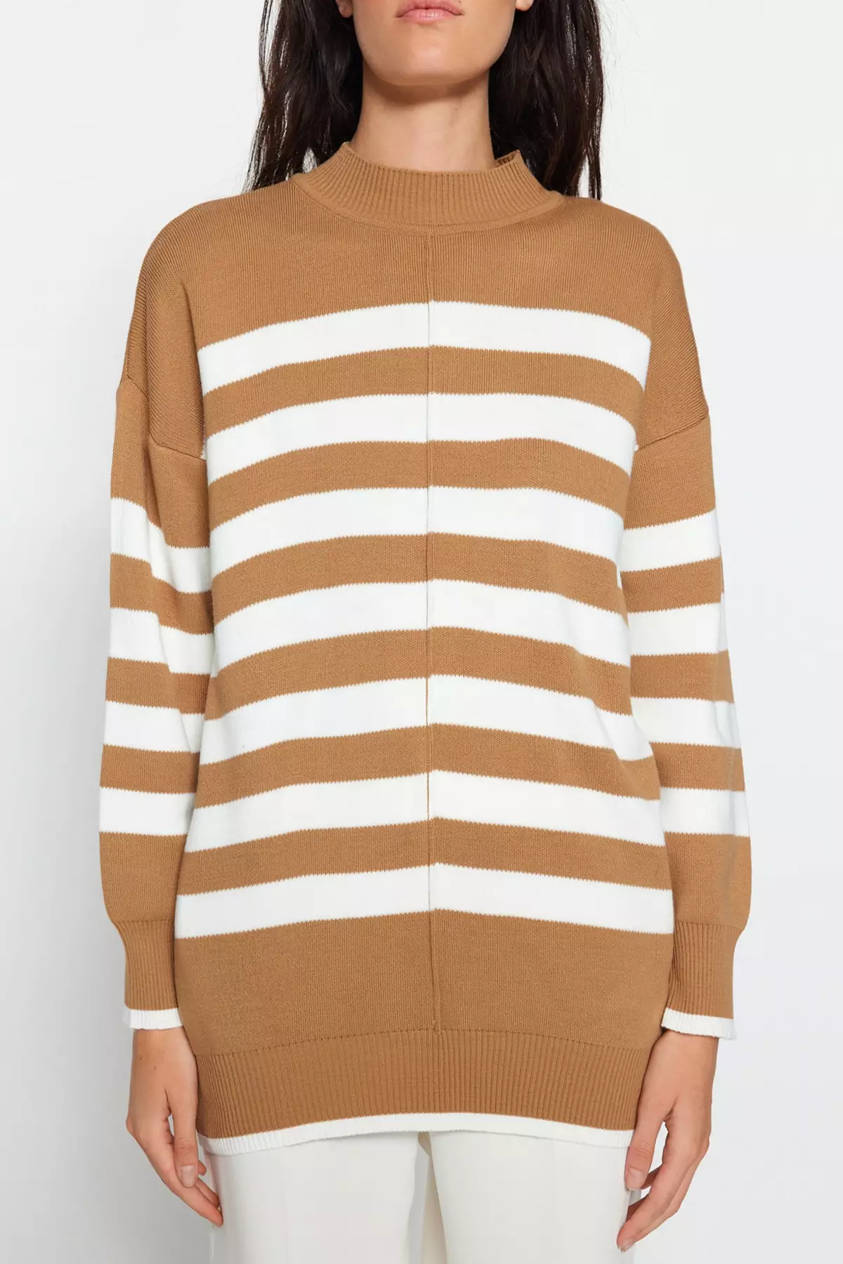 Trendyol Striped Stitch Detailed Sweater