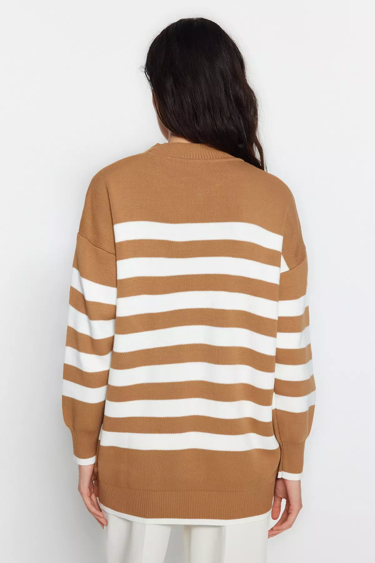 Trendyol Striped Stitch Detailed Sweater