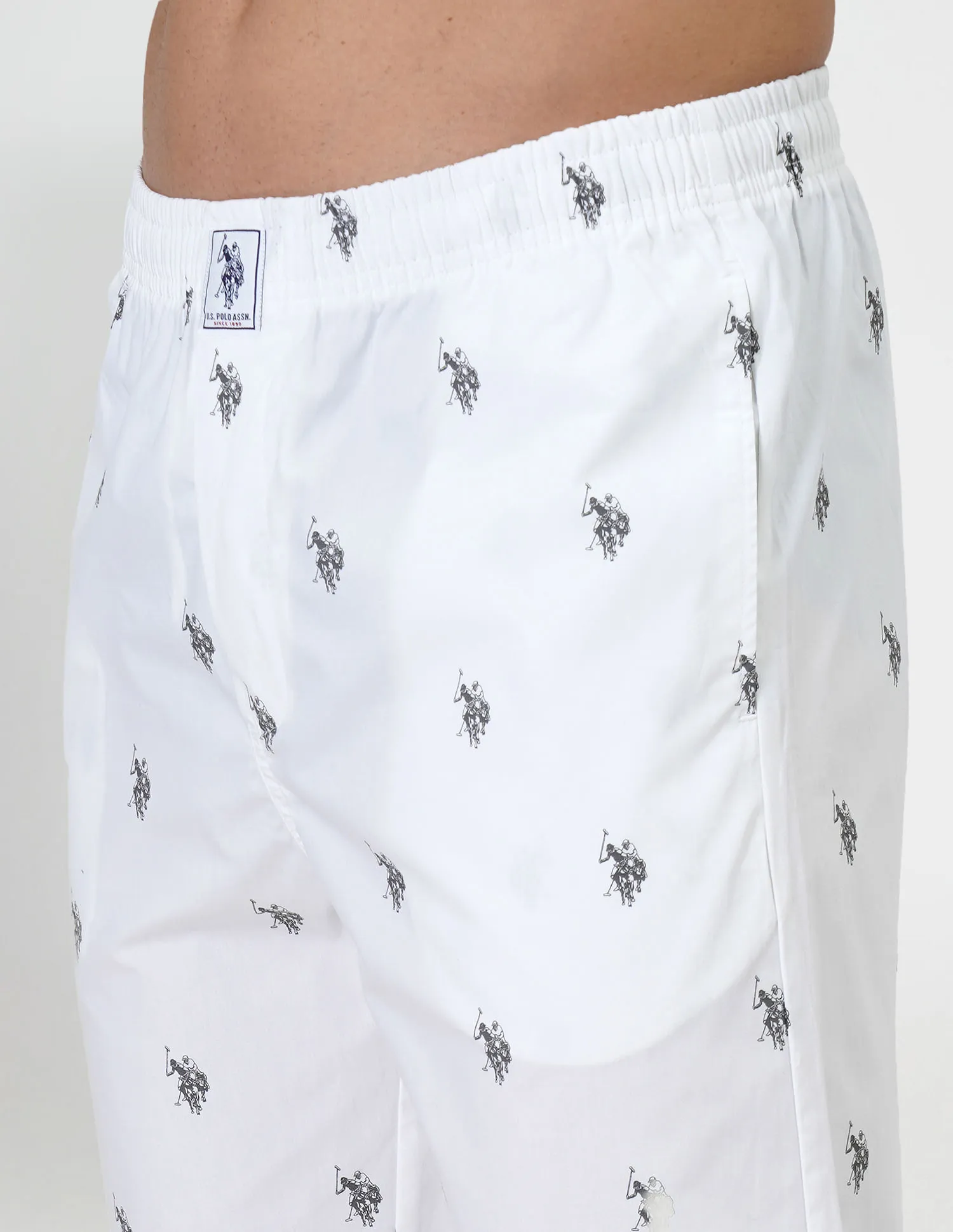 USPA Innerwear Signature Logo Print Cotton Lounge Pants - Pack Of 1