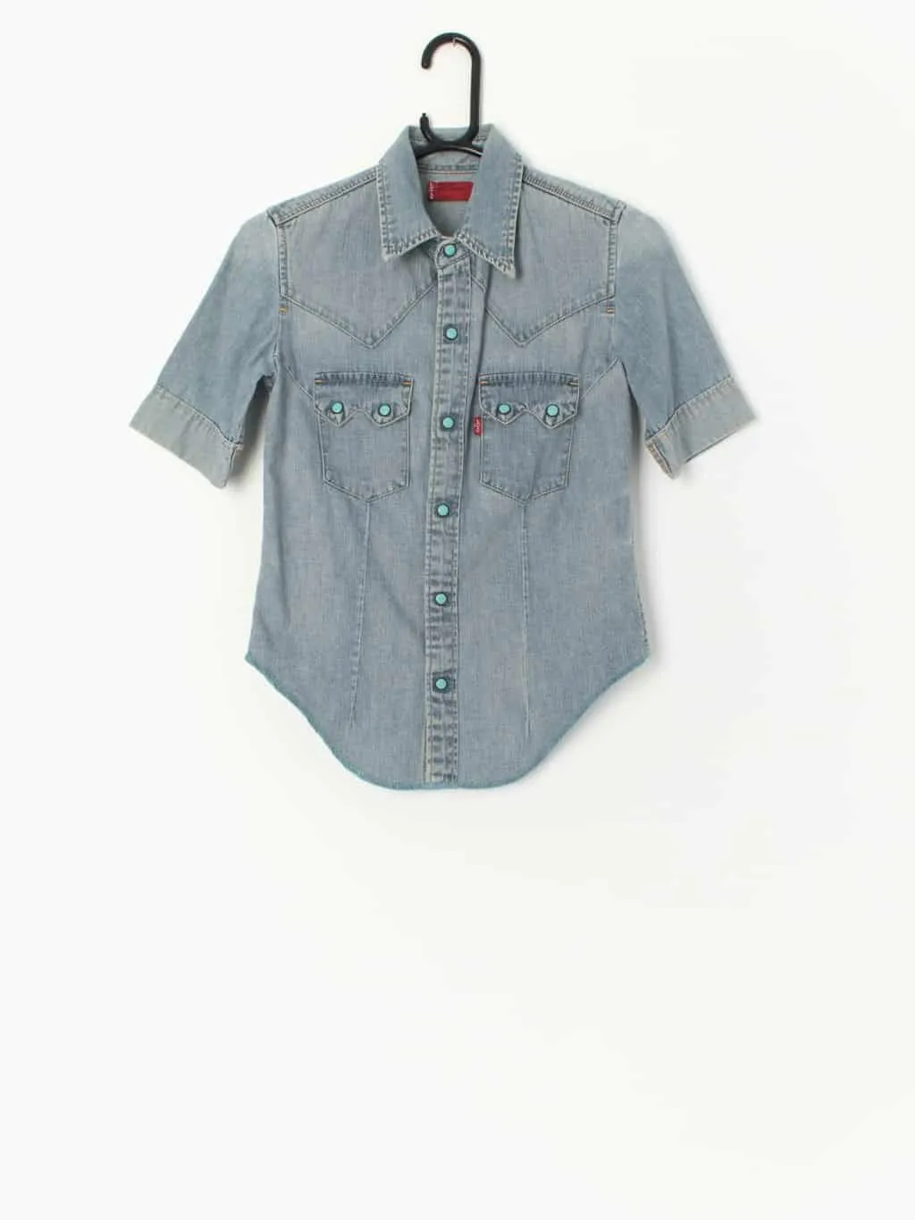 Vintage Levis blue denim western shirt / blouse – XS