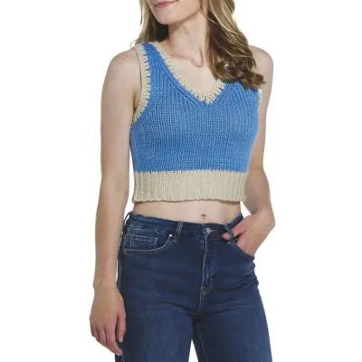 Women's Le Lis Sweater Sleeveless V-Neck Sweater Vest