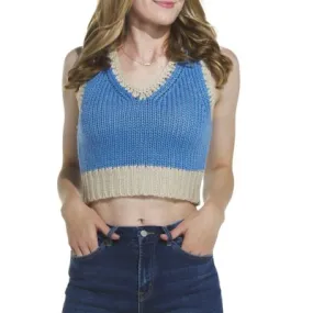 Women's Le Lis Sweater Sleeveless V-Neck Sweater Vest