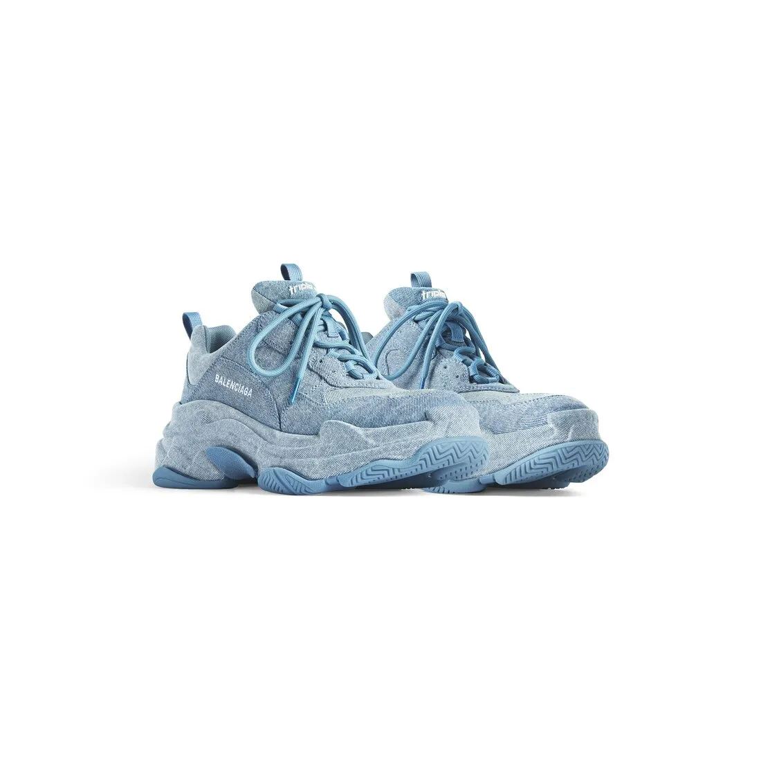      Women's Triple S Sneaker Denim  in Blue 