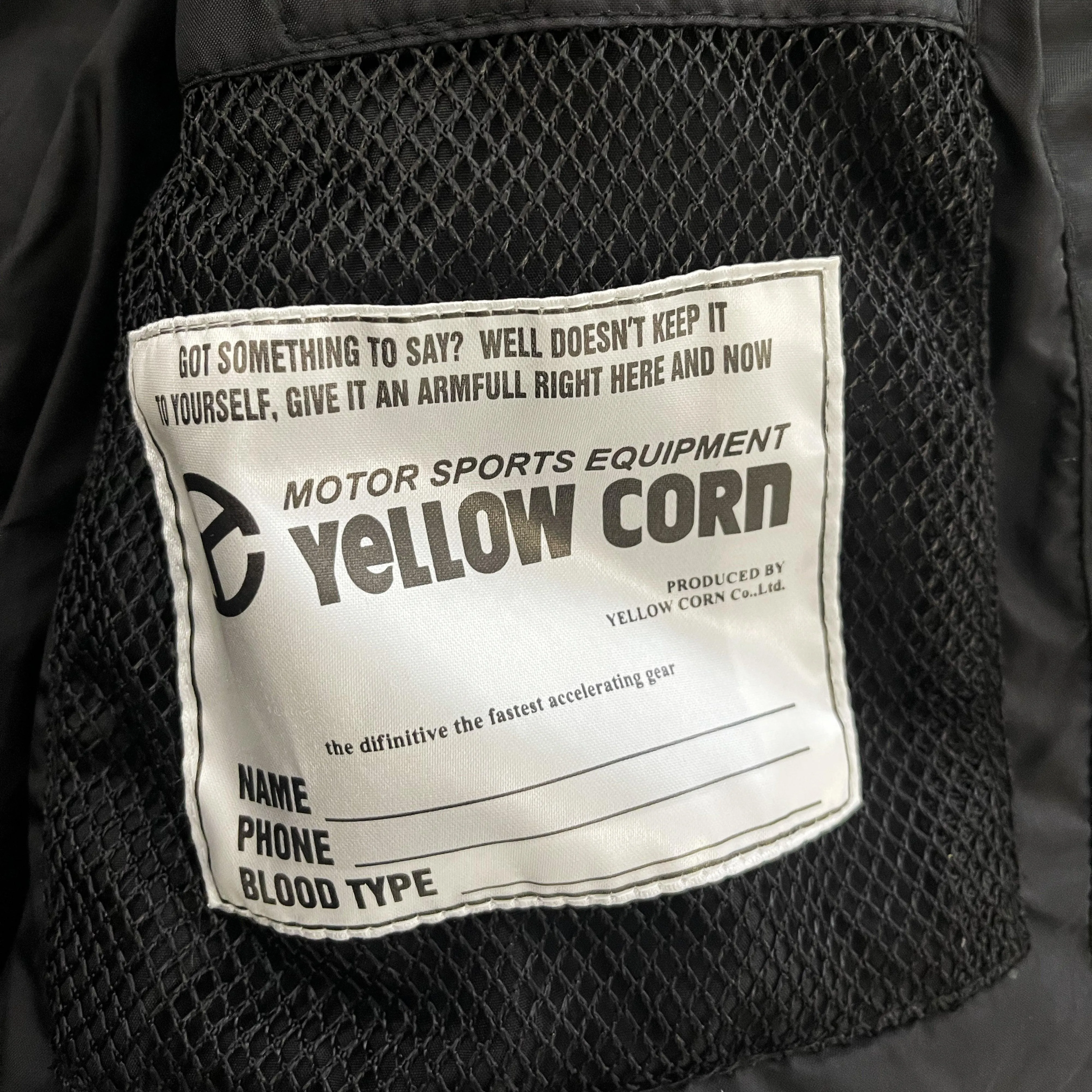 Yellow Corn Motorcycle Racer Jacket - M/L