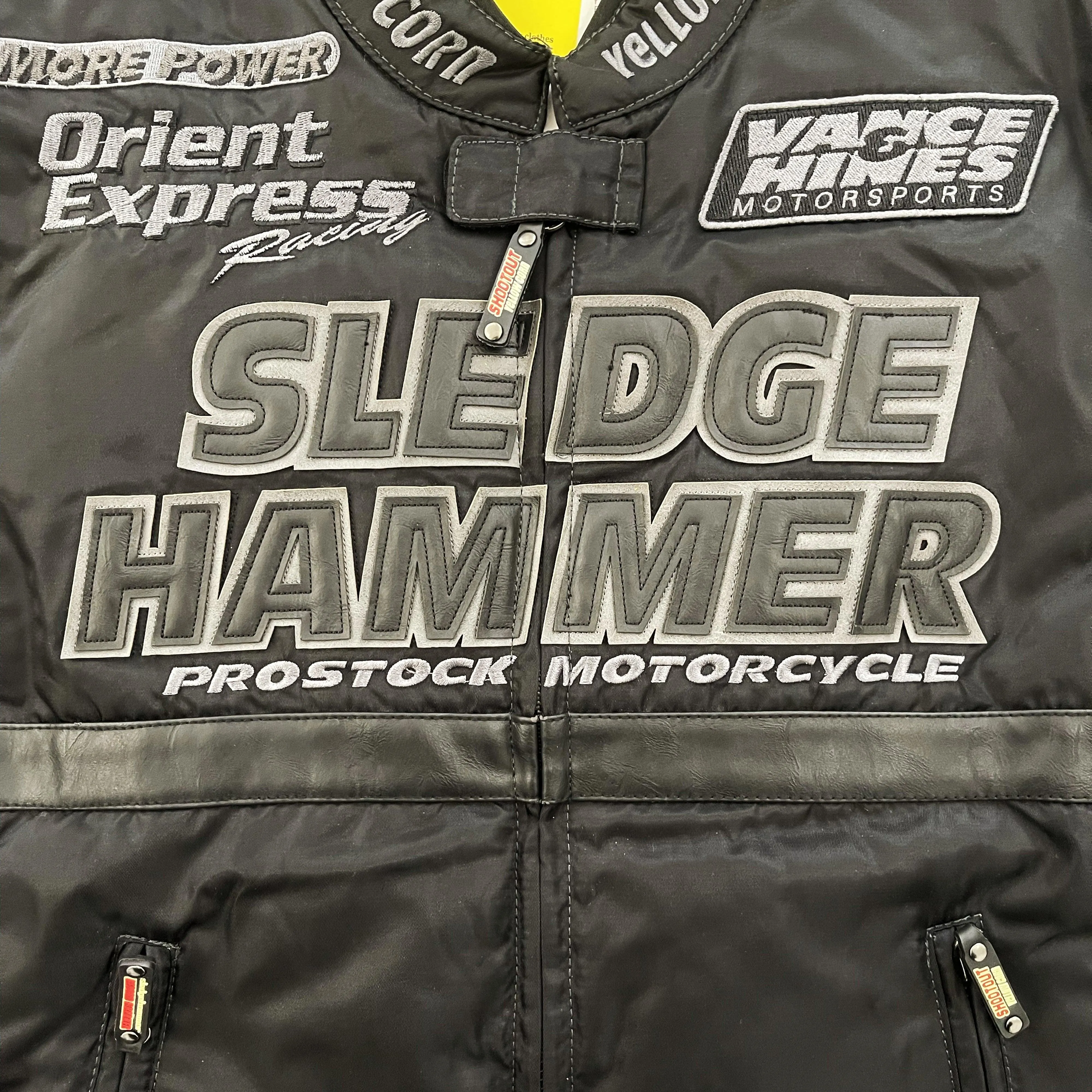 Yellow Corn Motorcycle Racer Jacket - M/L